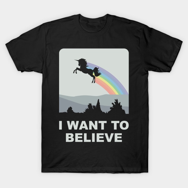 I Want to Believe T-Shirt by Yeldar